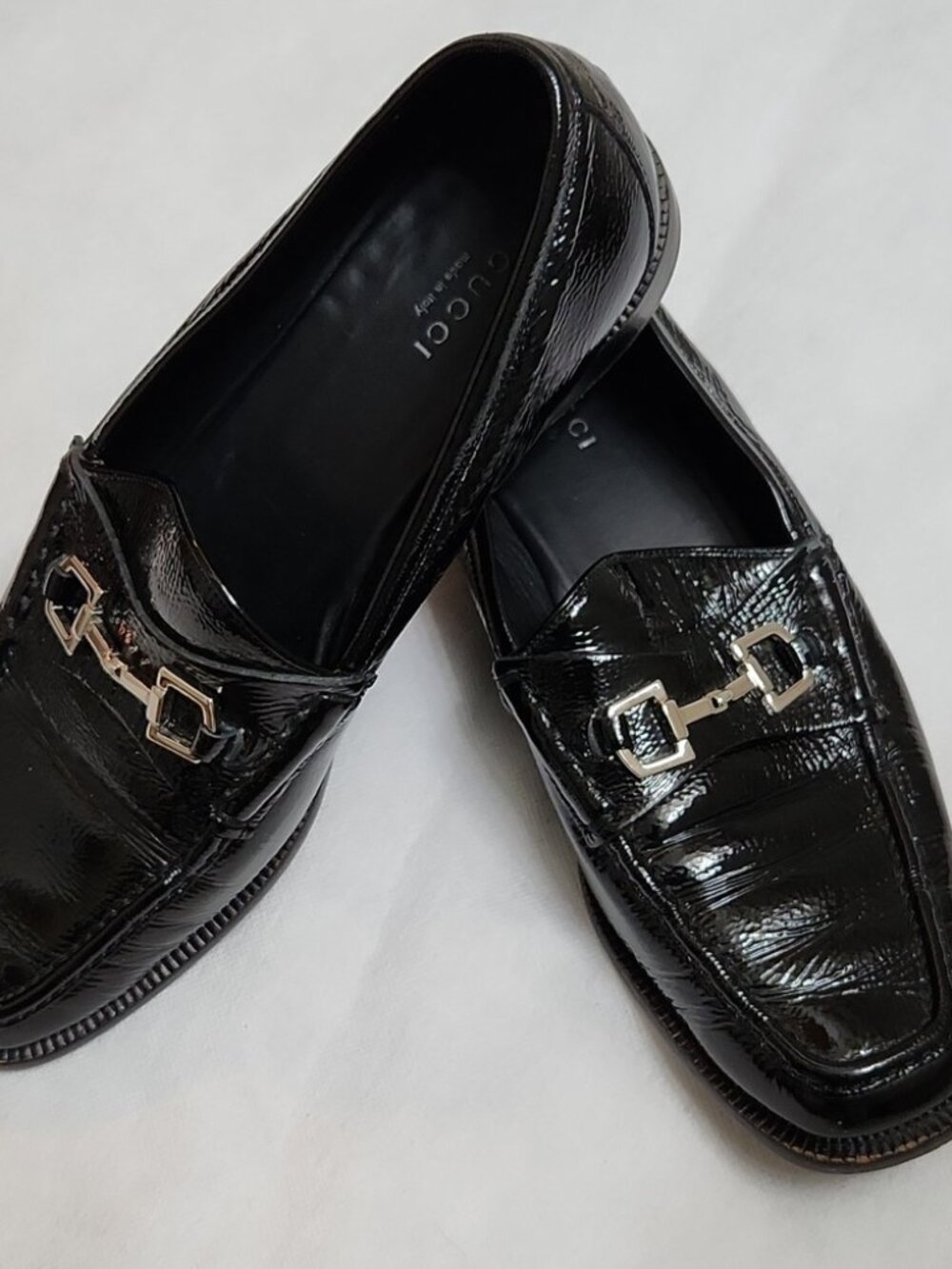 Gucci Horsebit Patent Leather loafers (women's size 39)